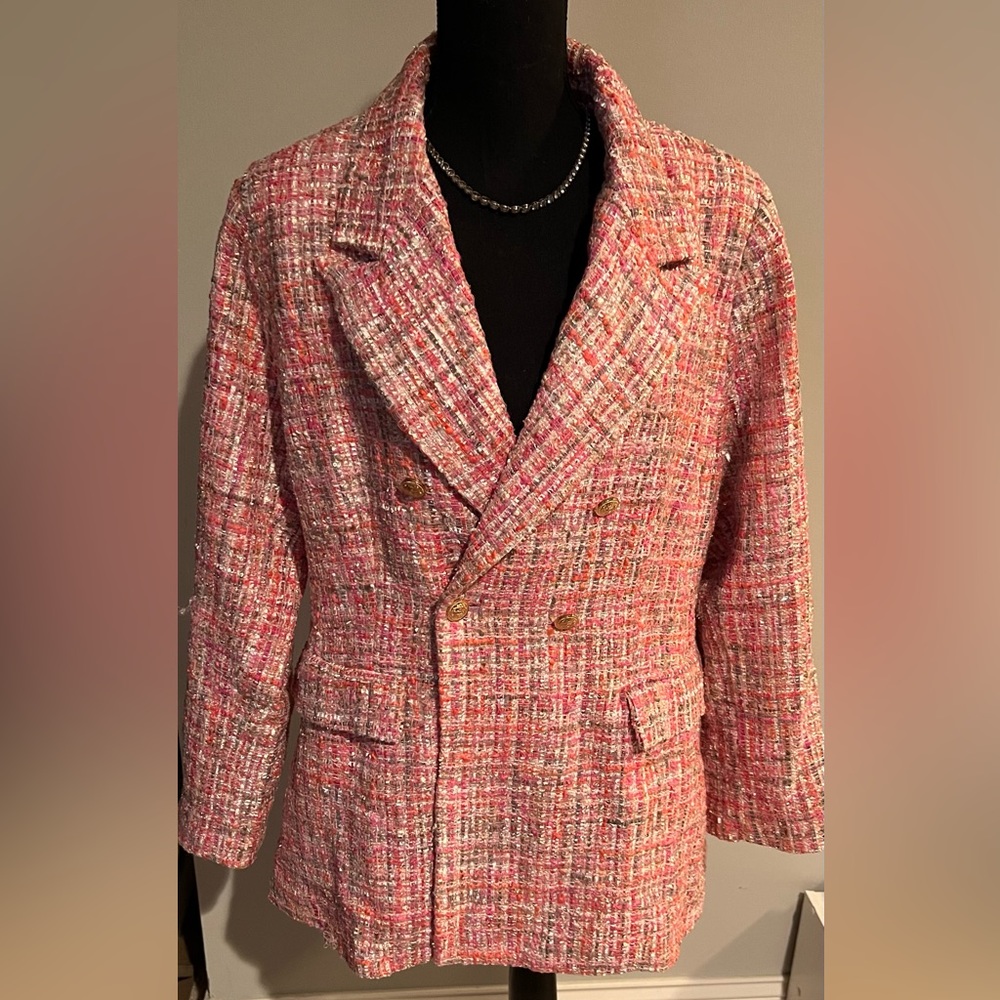 Tweed blazer jacket